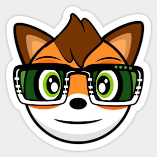 Fox Robin Sticker